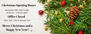 christmas opening hours